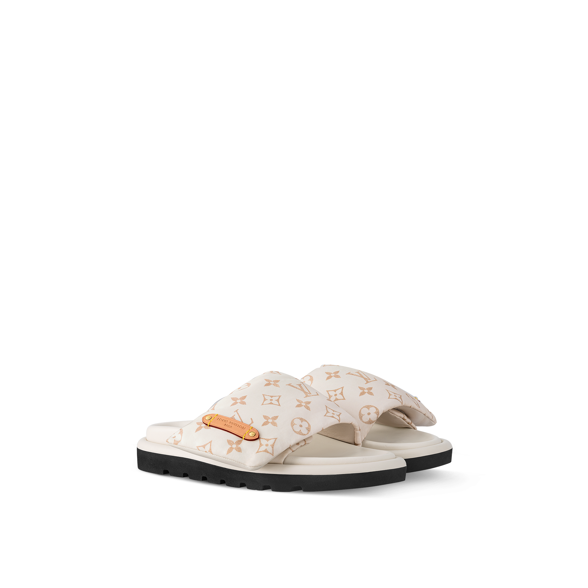 Pool Pillow Flat Comfort Mules Luxury Blue LOUIS VUITTON